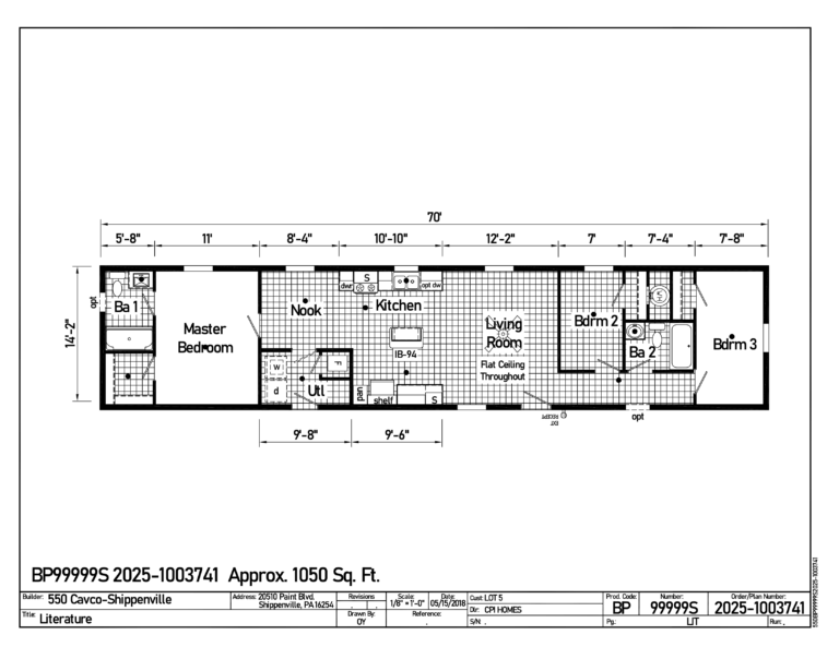 BEMH - Lot# 5 - Floor Plan